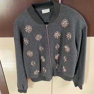 Harlyn Adorned Bomber Jacket